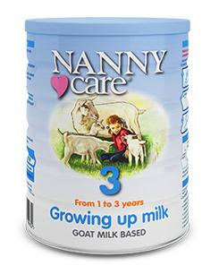 Nannycare Stage 3 (1-3 Years) Growing Up Goat Milk Formula (900g/32oz)